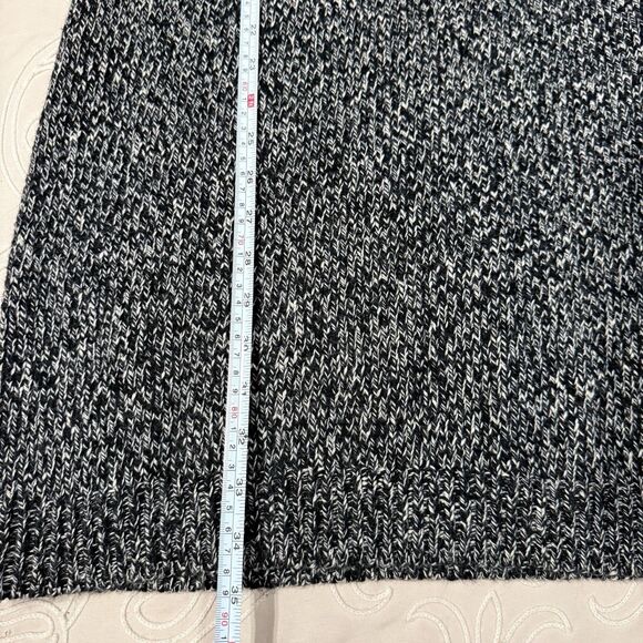 Hobbs London Black White Pullover Sweater Dress Size US 4 Turtleneck Cotton - Picture 9 of 9